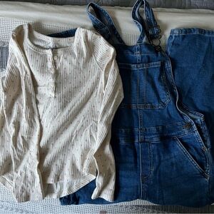 OshKosh Overalls and Henley - like new!